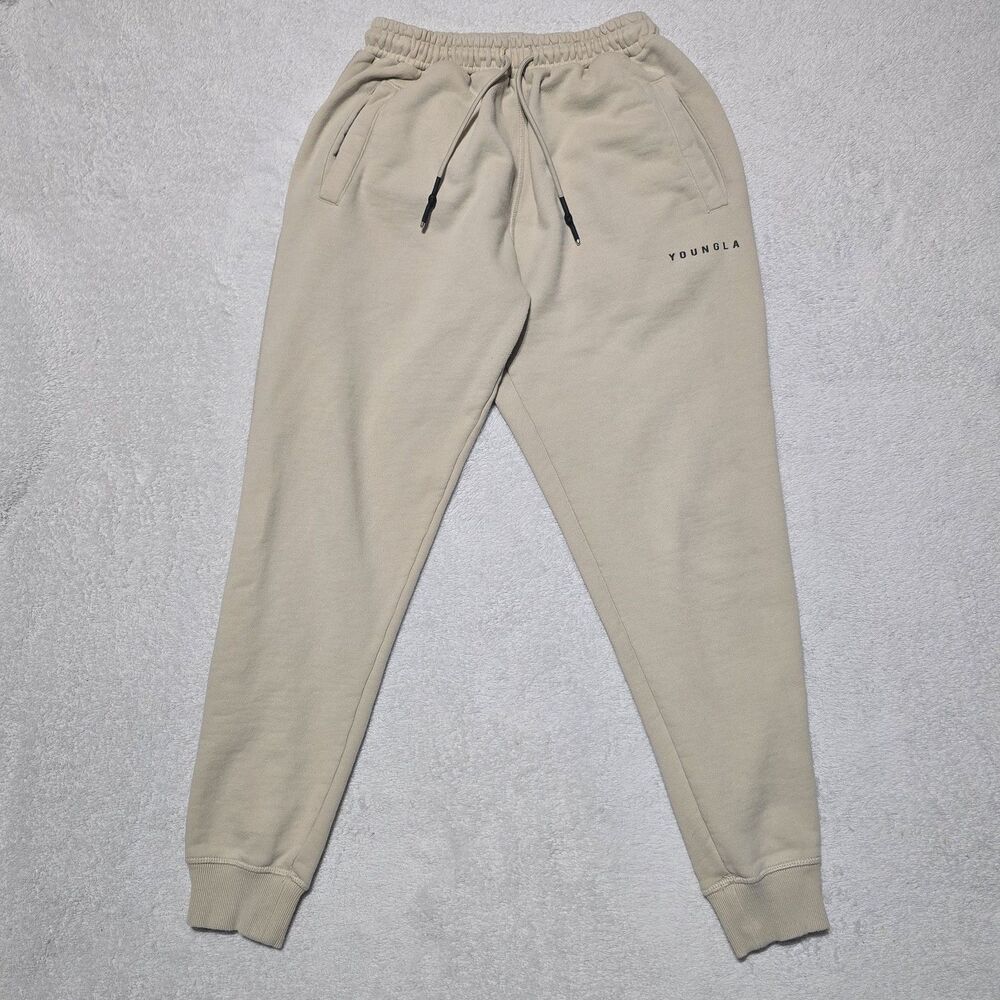 YoungLA 213 Joggers Men's Size Medium Pull On Sweatpants Tapered Gym Streetwear